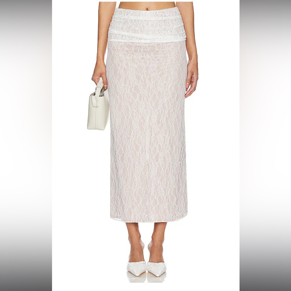 Lovers and Friends Lace White Maxi Skirt XS 🤍 Brand New with tags, never worn🪽